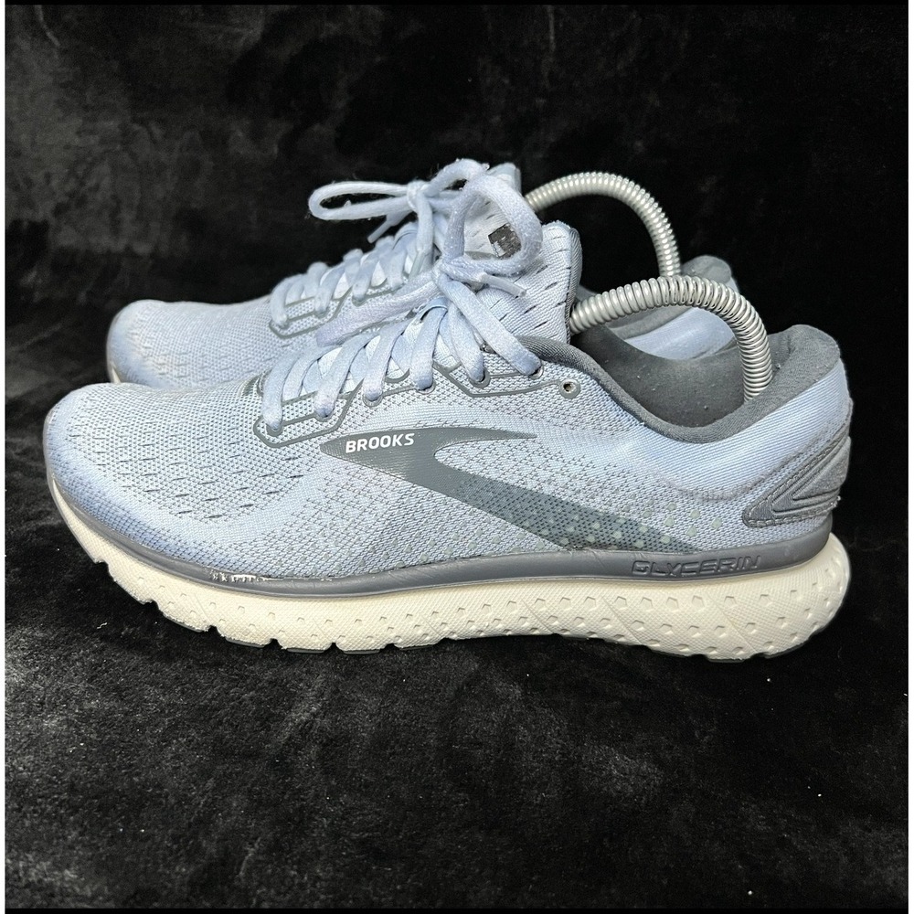 Brooks Glycerin 18 1203171B073 Womens 9.5 Athletic‎ Running Shoes Blue Sneakers